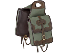 Sac corne Tough 1 en toile et cuir, rangement pratique lors des parcours équestres.