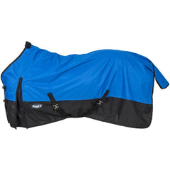 Tough1 couverture extérieur imperméable 600D bleu royal offrant une protection durable au cheval.