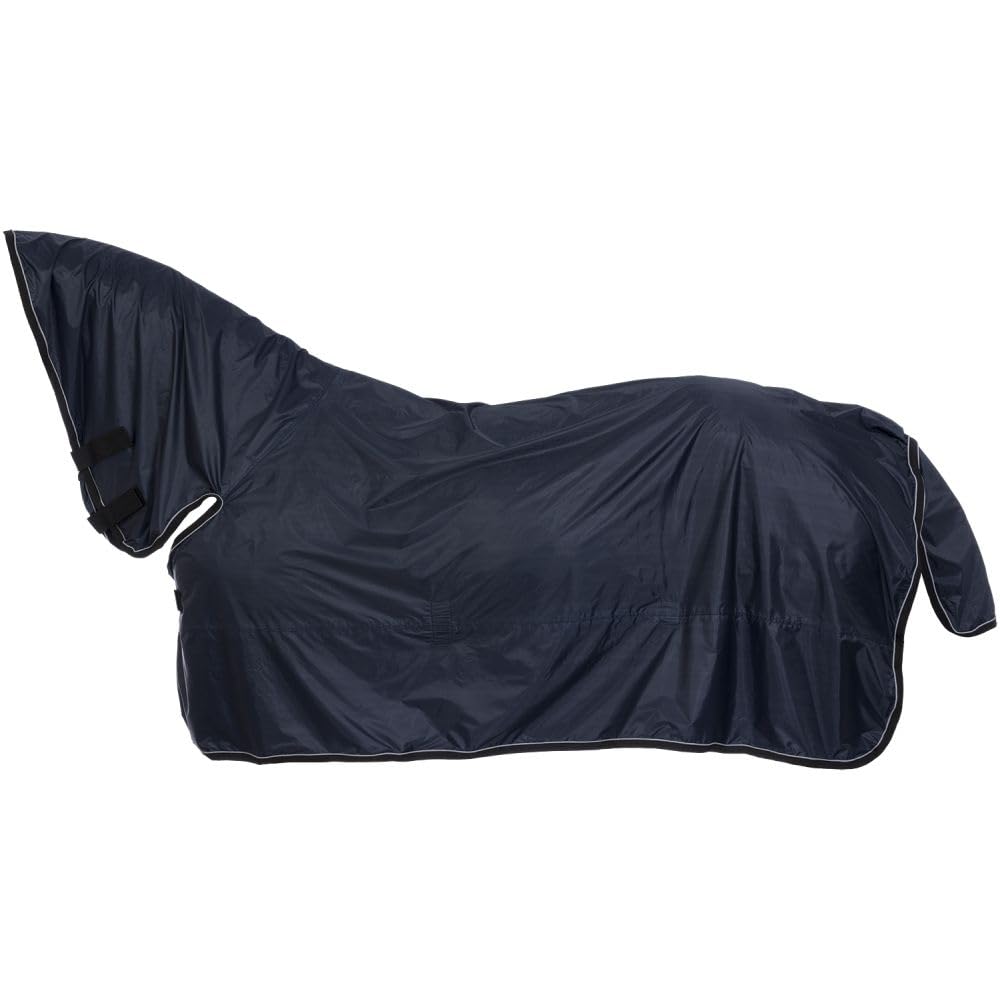 Tough1 – couverture imperméable pour cheval avec protection du cou, idéale pour trajets et déplacements.