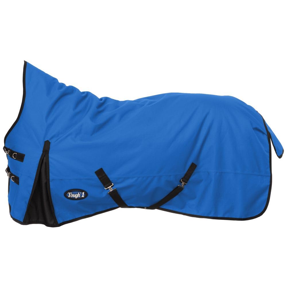 Couverture Tough1 haute nuque imperméable offrant chaleur et protection contre le vent pour cheval.