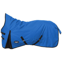 Couverture Tough1 haute nuque imperméable offrant chaleur et protection contre le vent pour cheval.