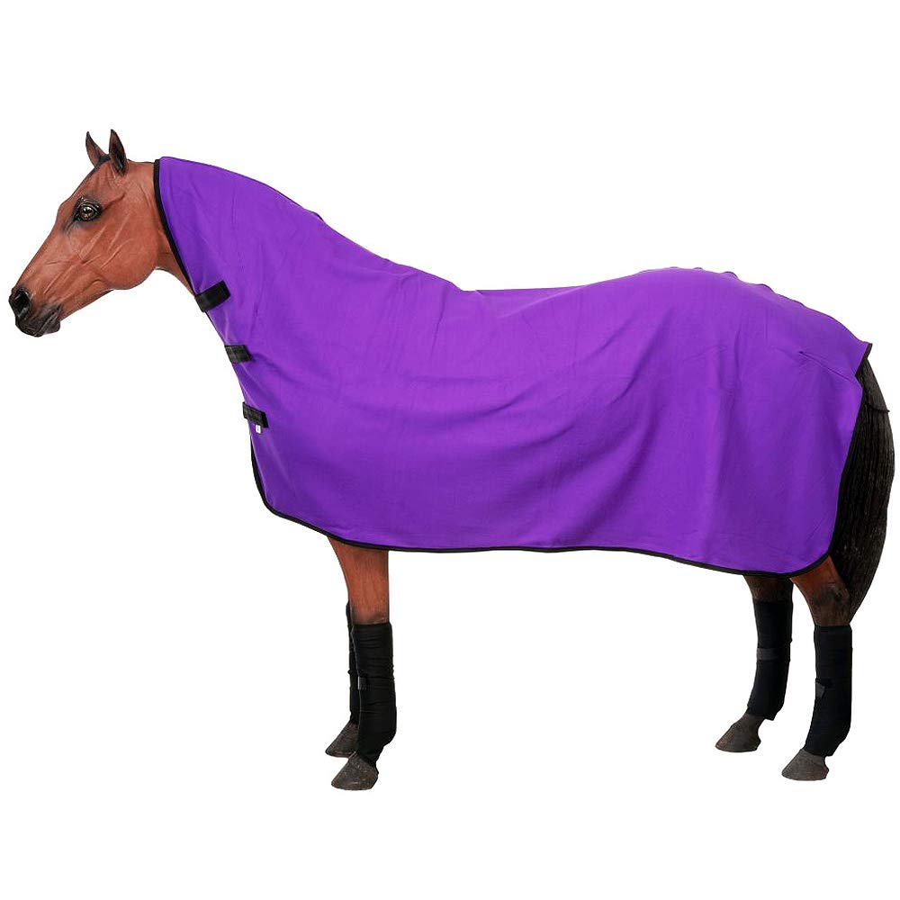 Tough1 couverture contour en polaire douce, vue générale, réchauffe le cheval