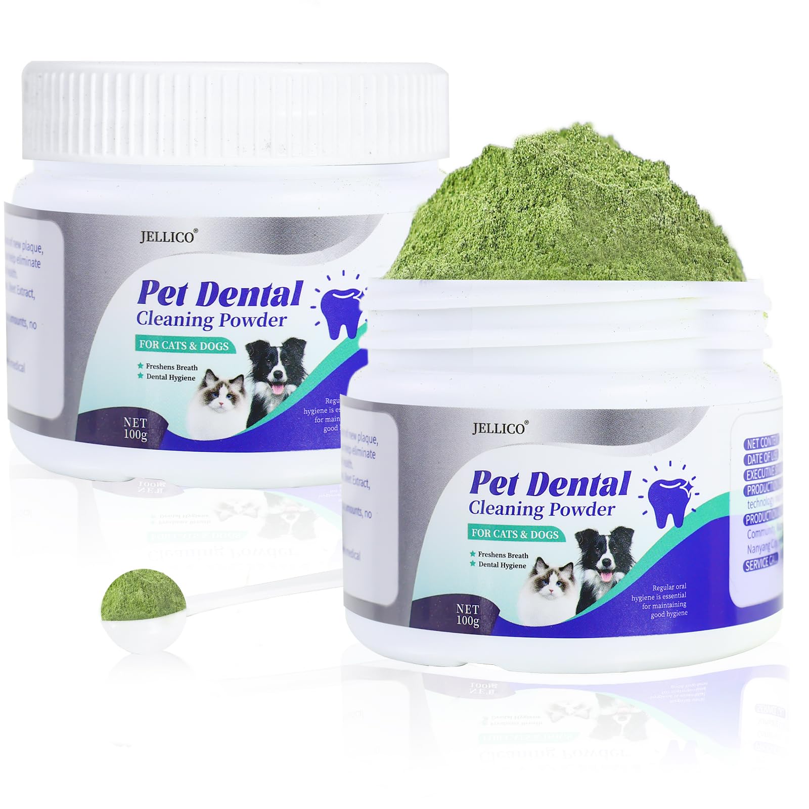 Tovaginsh DogBiotics – emballage poudre dentaire; haleine fraîche potentielle.