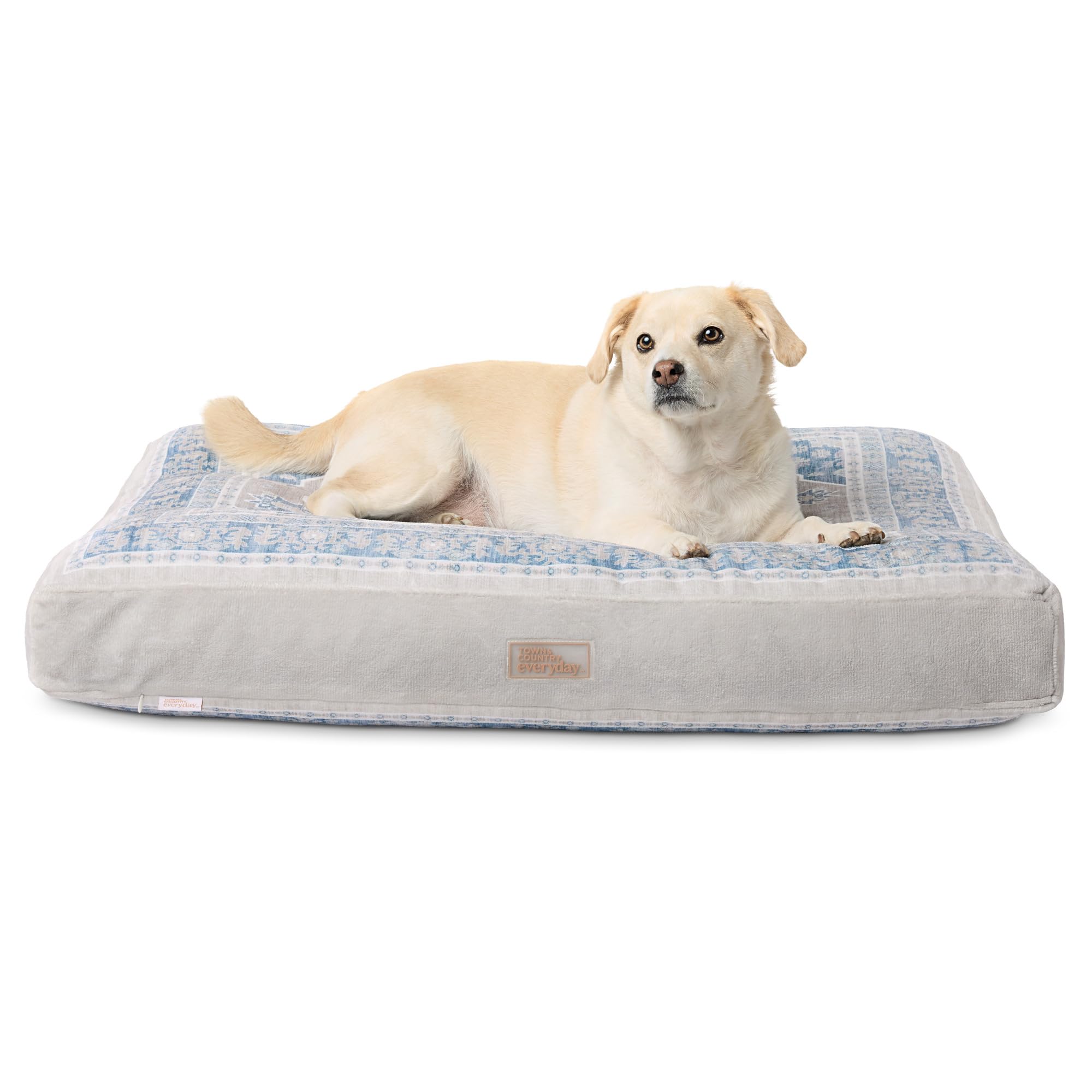 Town & Country Everyday CuddleTown oreiller medallion en velours, douceur pour votre animal.