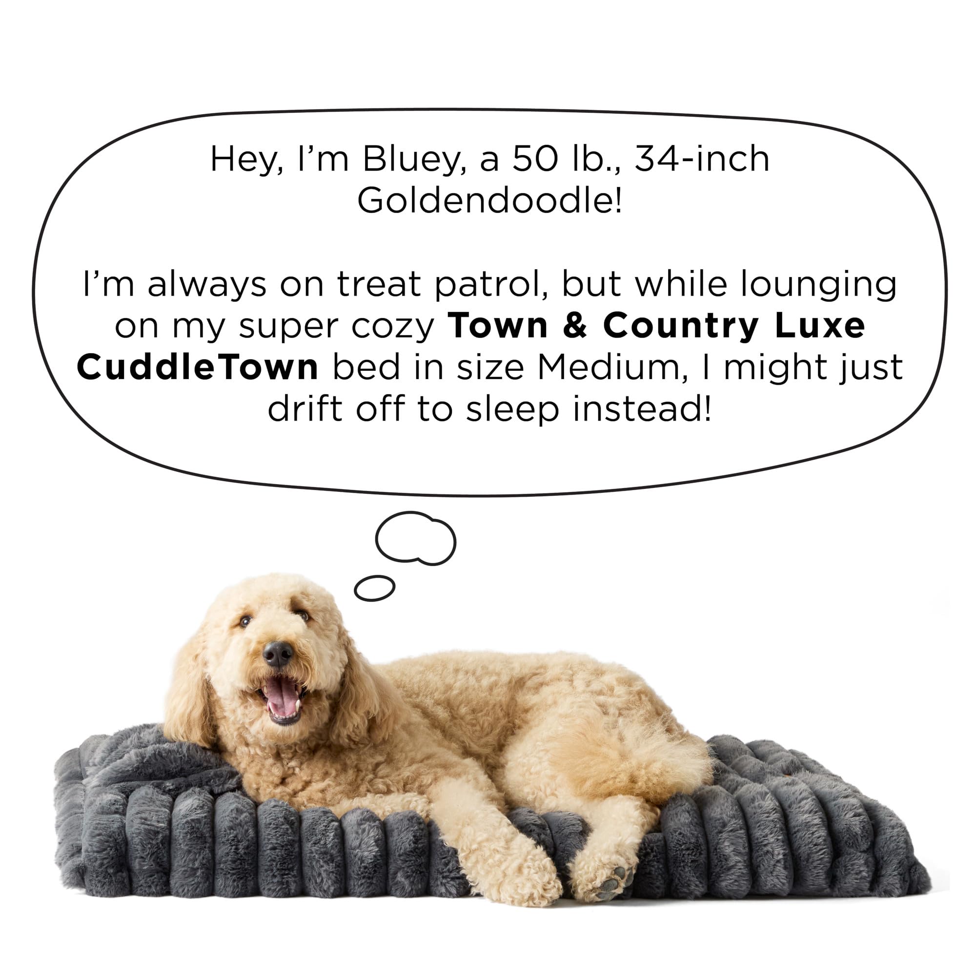 Town & Country Luxe CuddleTown — couleur marron chaleureuse pour un look élégant.