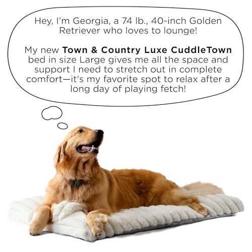 Town & Country Luxe CuddleTown affiche un design chic et apaisant pour la pièce.