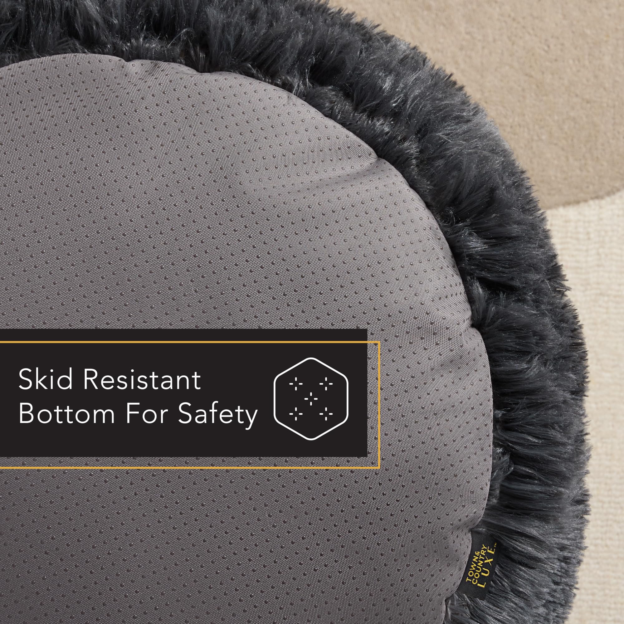 Town et Country Luxe CuddleTown Donut – coussin central confortable