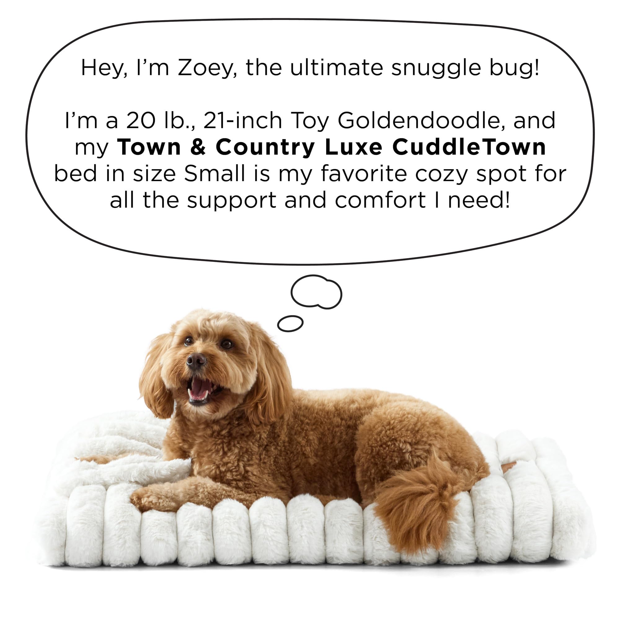 Town & Country Luxe CuddleTown – teinte marron chic s’intégrant à votre décor.
