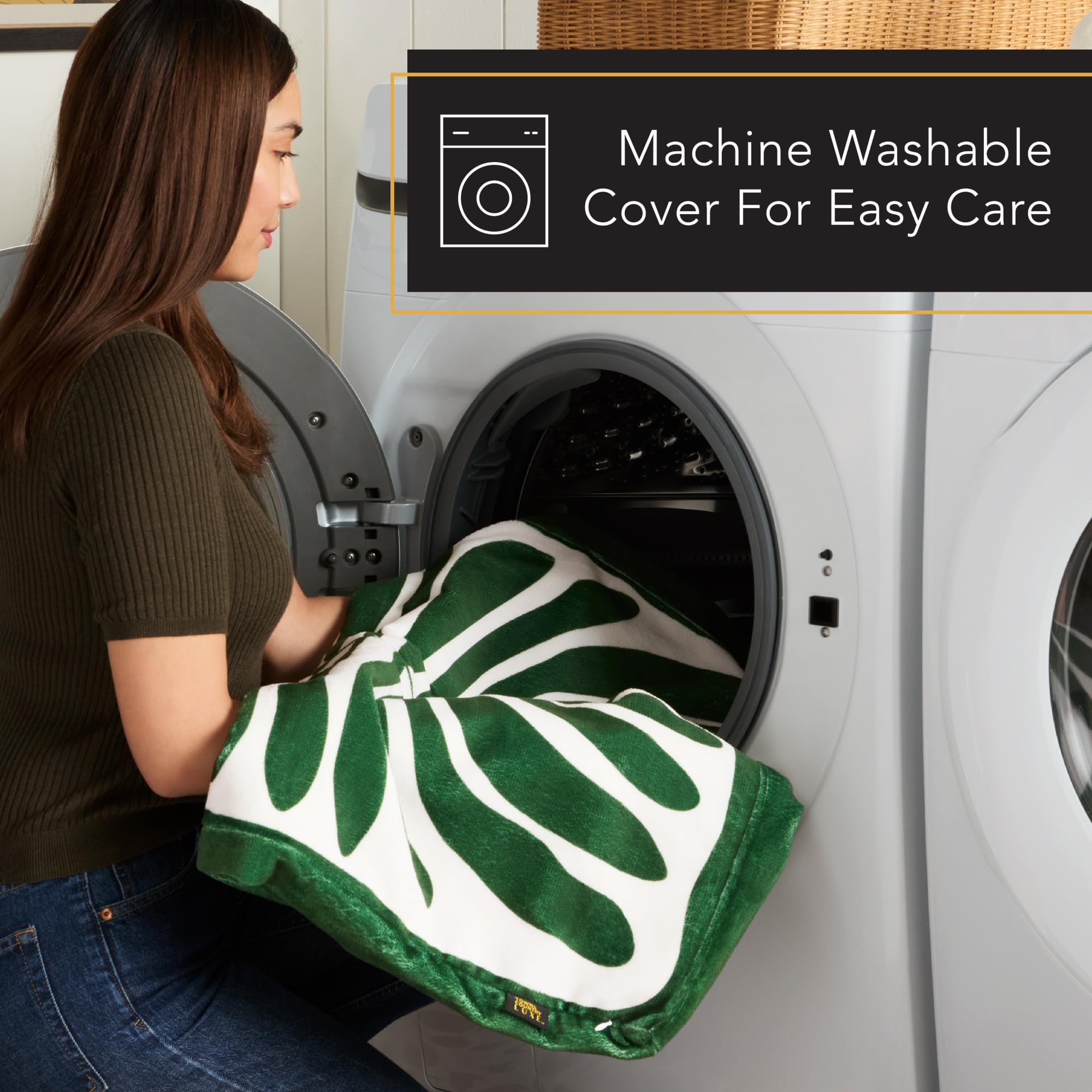 Town & Country Luxe CuddleTown Matisse Everwash: design réversible, deux ambiances selon l’humeur.
