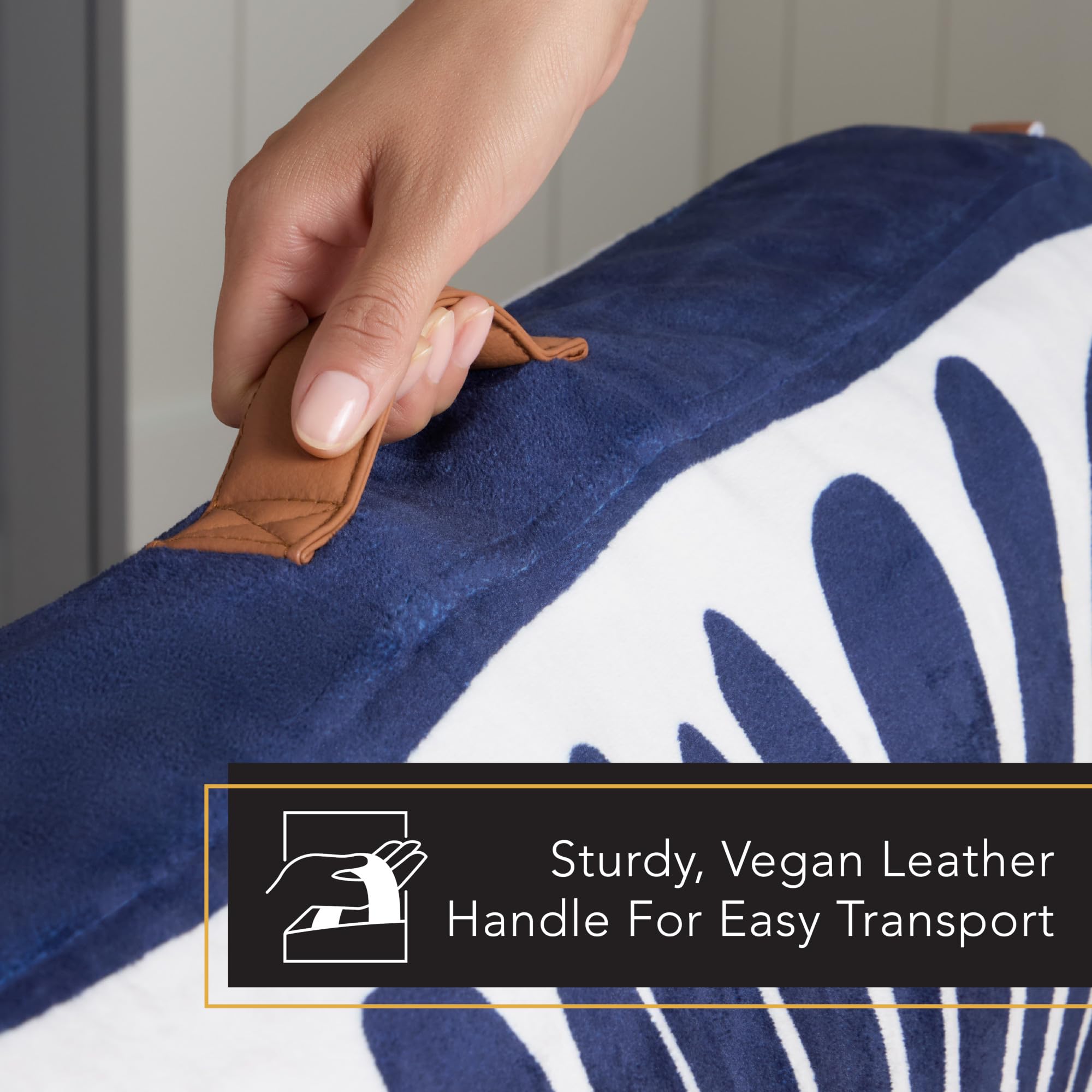 Town & Country Luxe CuddleTown Matisse, lit de sol confortable pour animaux de compagnie