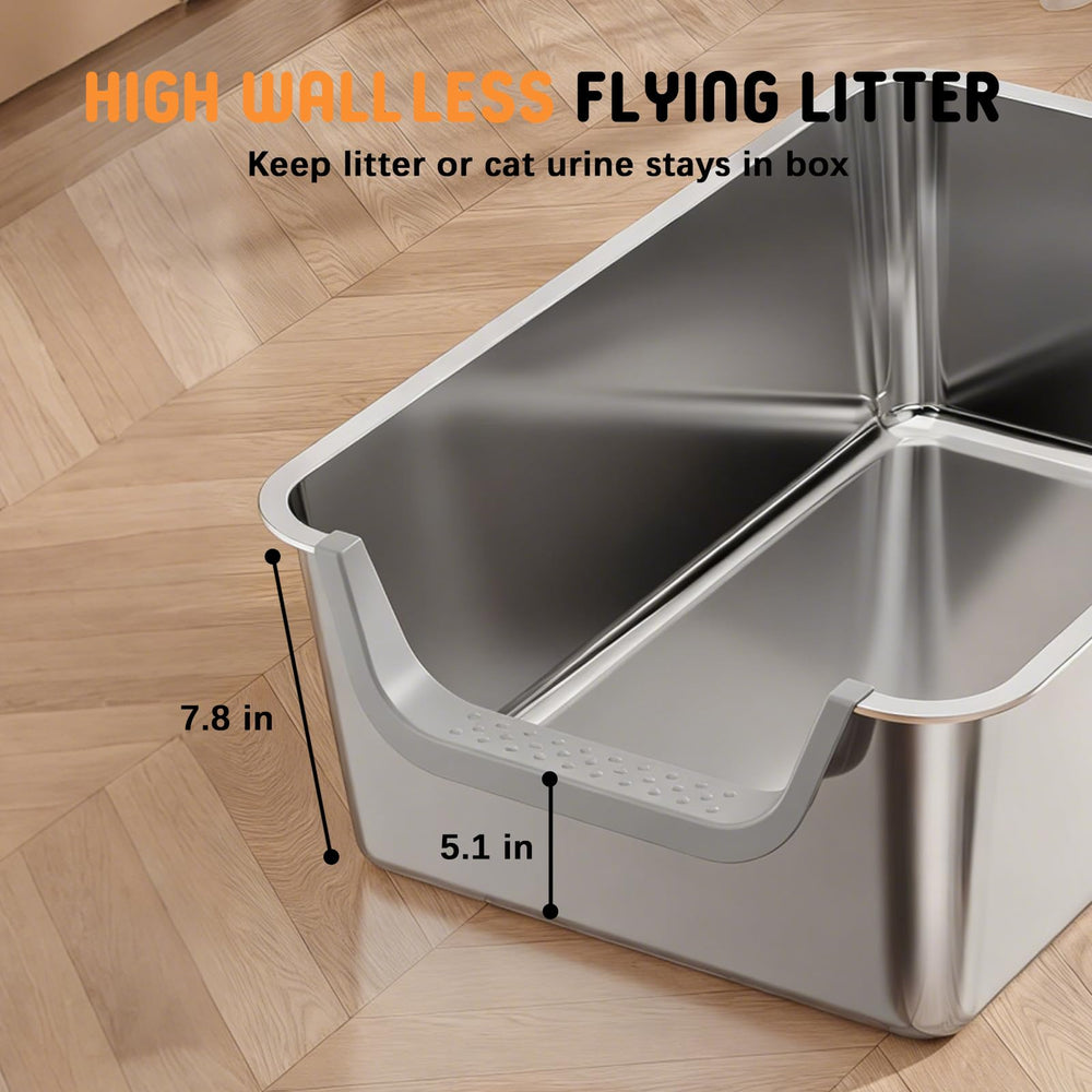 TownTime bac litiere acier inox polyvalent, adapte interieur et voyage