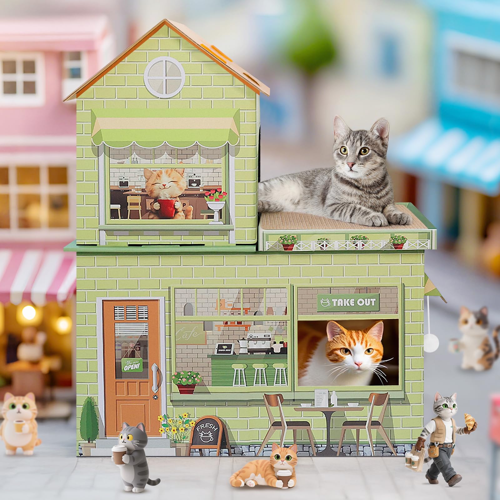 TOYSBOOM Grattoirs réversibles, quatre surfaces pour rayer et protéger meubles.