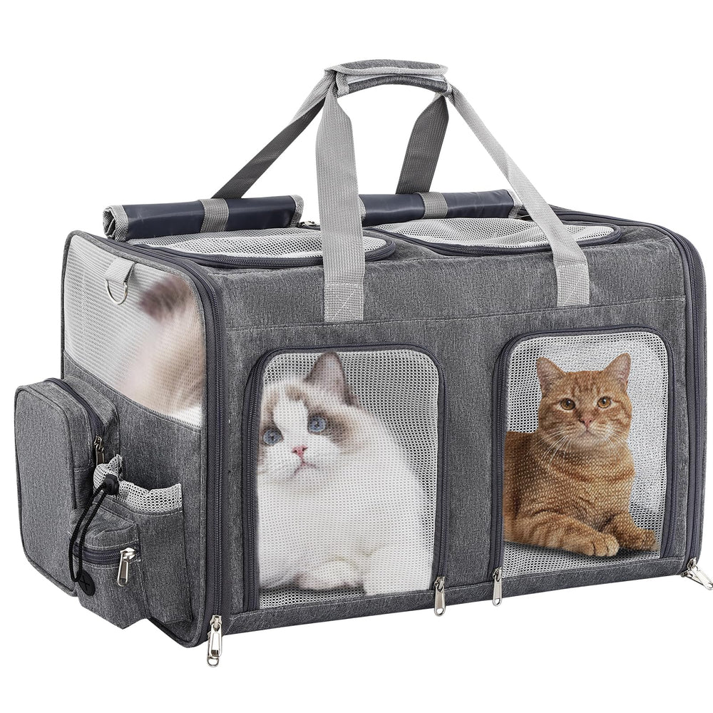 TOYSBOOM porte-chats double: transport sûr et agréable pour deux chats.