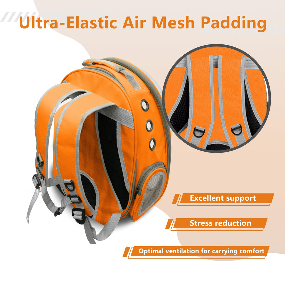 TOYSINTHEBOX sac orange extensible prêt pour voyage et aventure.