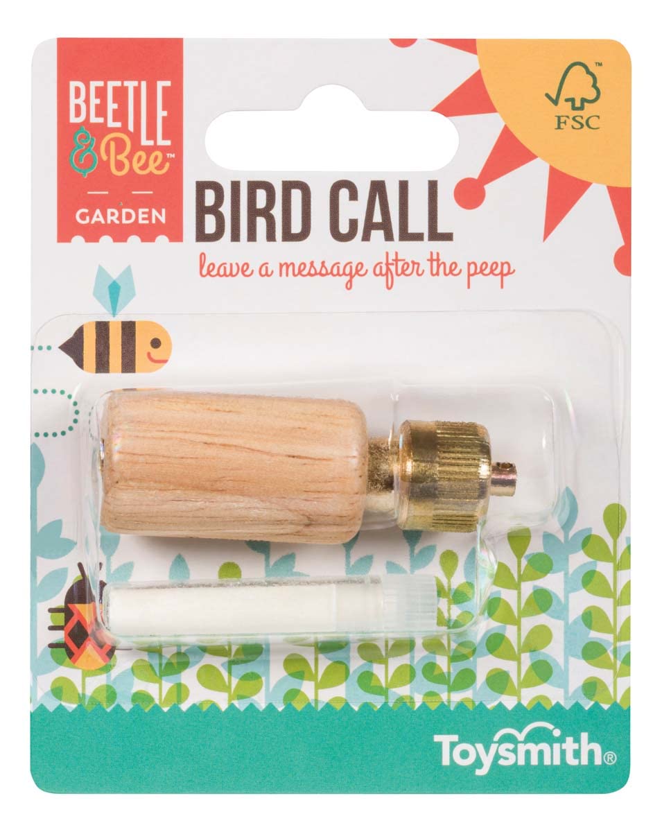 Sifflet Toysmith Beetle et Bee en bois et laiton, appel naturel pour observer les oiseaux.