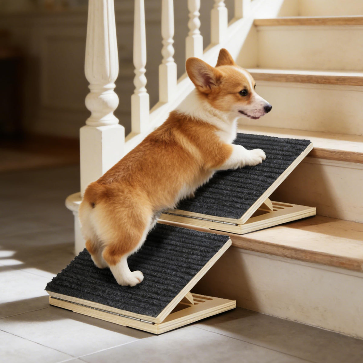 tozzwaig rampe chien escaliers pliant: facilite les montées des petits chiens