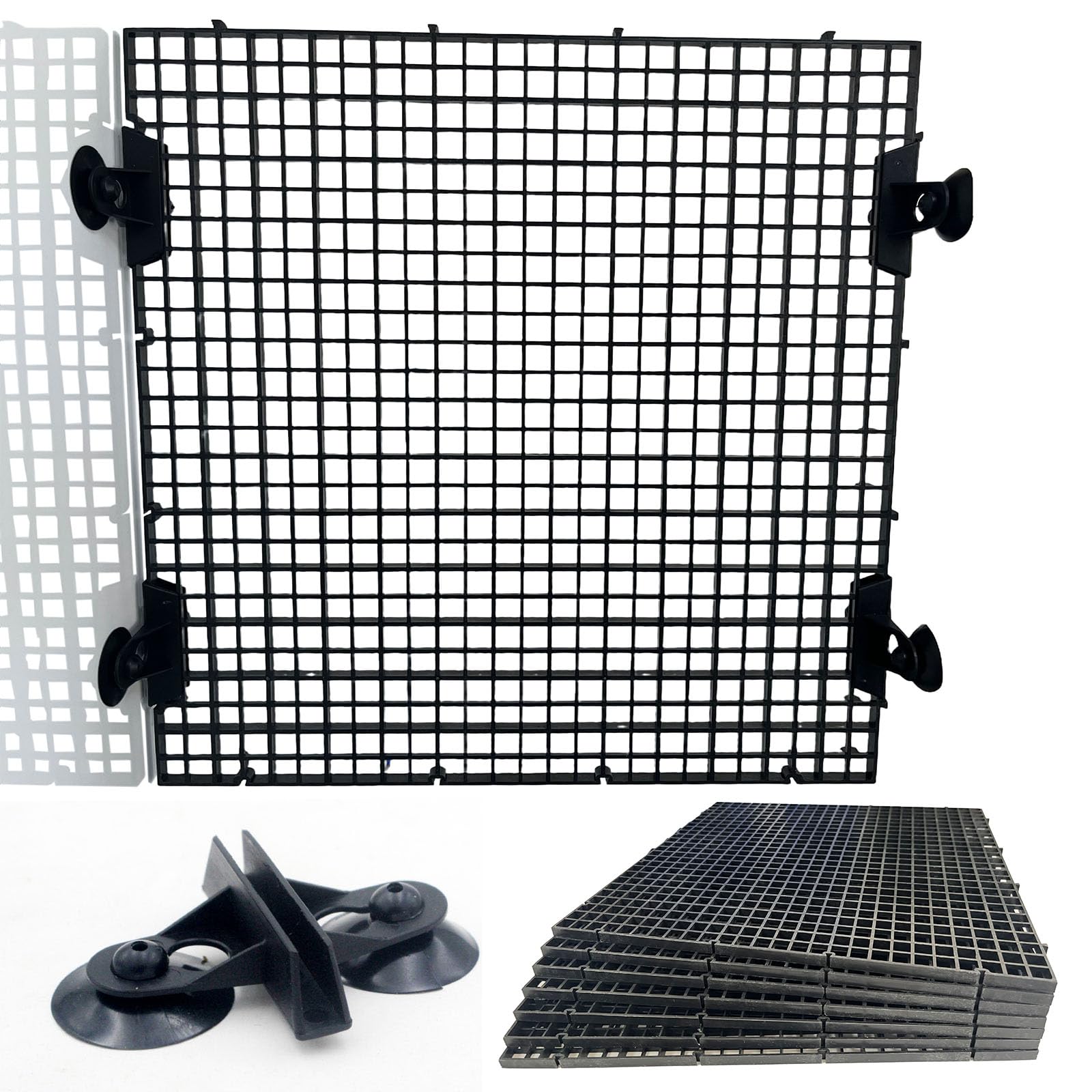 Barrière-diviseur d'aquarium TQDXZA noire 11,8 pouces pour séparer les poissons.