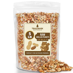 Trailmark Naturals arachides crues décortiquées pour écureuils, snack naturel et protéiné.