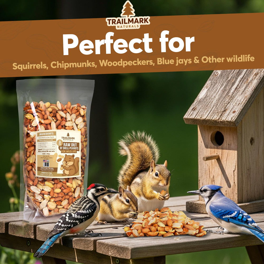 Trailmark Naturals arachides sans sel, qualité USA, idéale pour nourrir la faune.