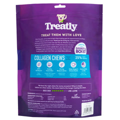 Treatly bouchées-chews boeuf collagene – texture durable pour chiens qui aiment mâcher