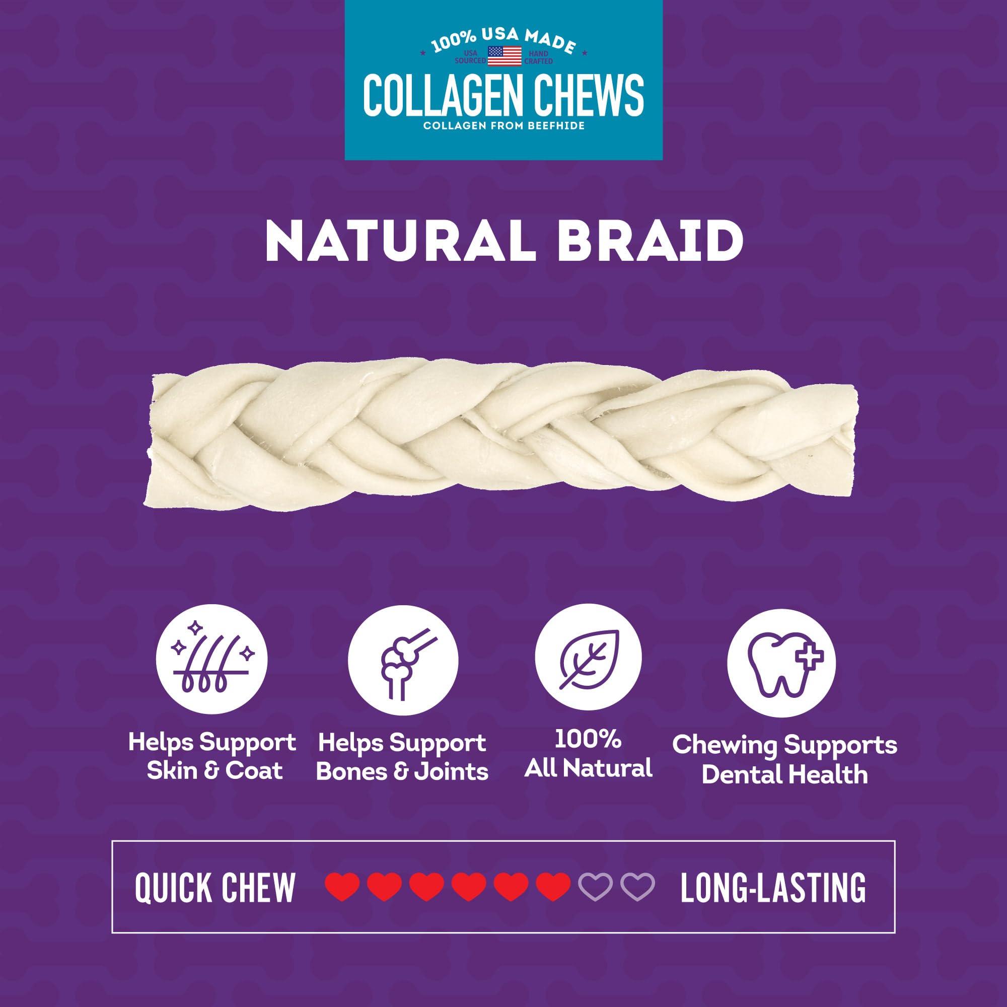 Friandises Treatly collagène tresses – soutien digestif et énergie pendant les promenades.
