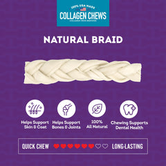 Friandises Treatly collagène tresses – soutien digestif et énergie pendant les promenades.