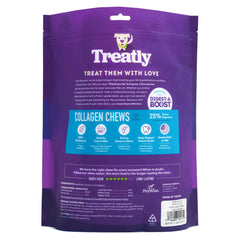 Treatly peau-de-boeuf naturelle, bouchée savoureuse pour occuper et récompenser le chien.