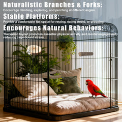 Treewoll ensemble perchoirs bouleau: six pièces pour cage enrichie.