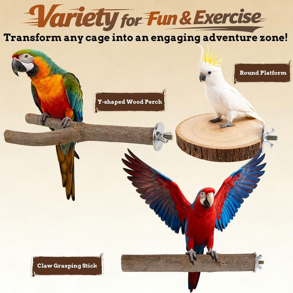 Treewoll parc mini pour oiseaux stimulant le mouvement