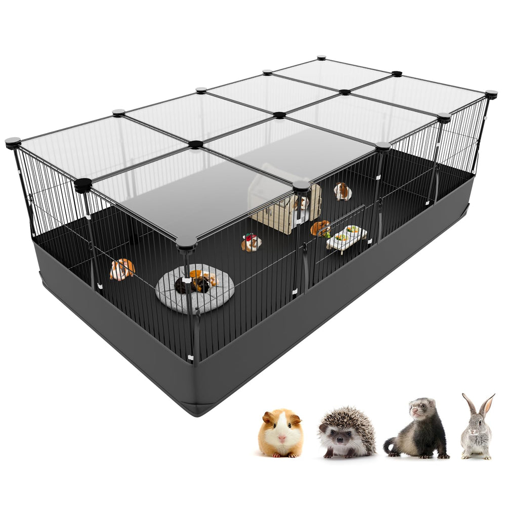 Cage Tresbro pour petit animal avec base impermeable et design robuste.