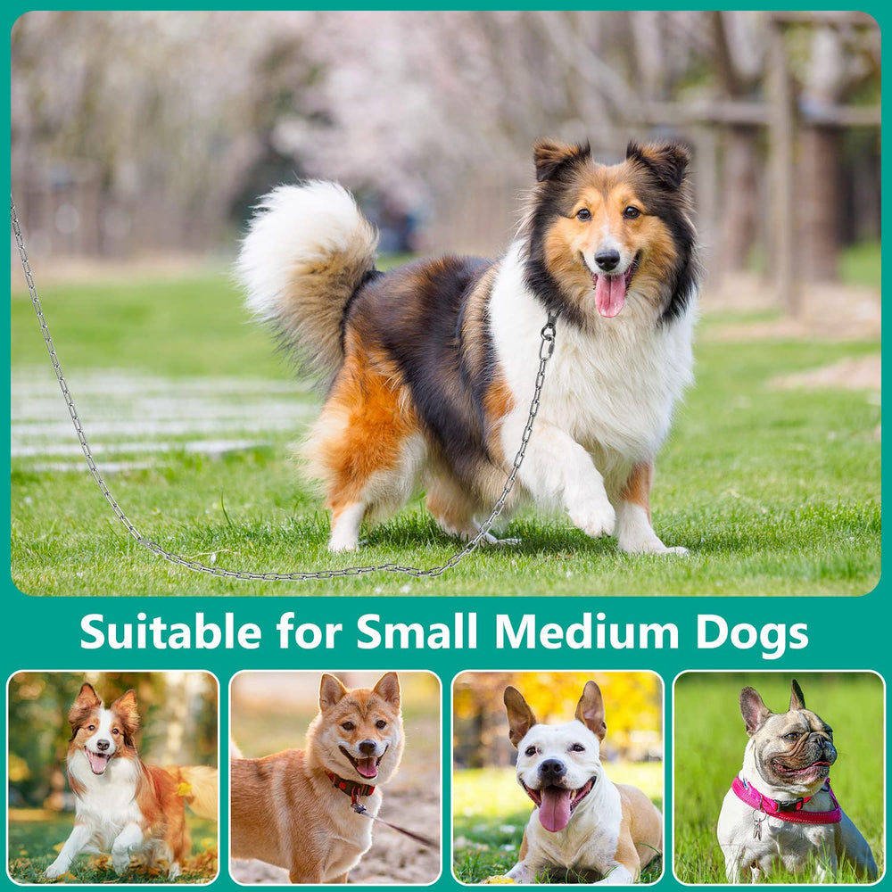 Tresbro chaîne extérieure adaptée chiens petits et moyens pour sécurité.