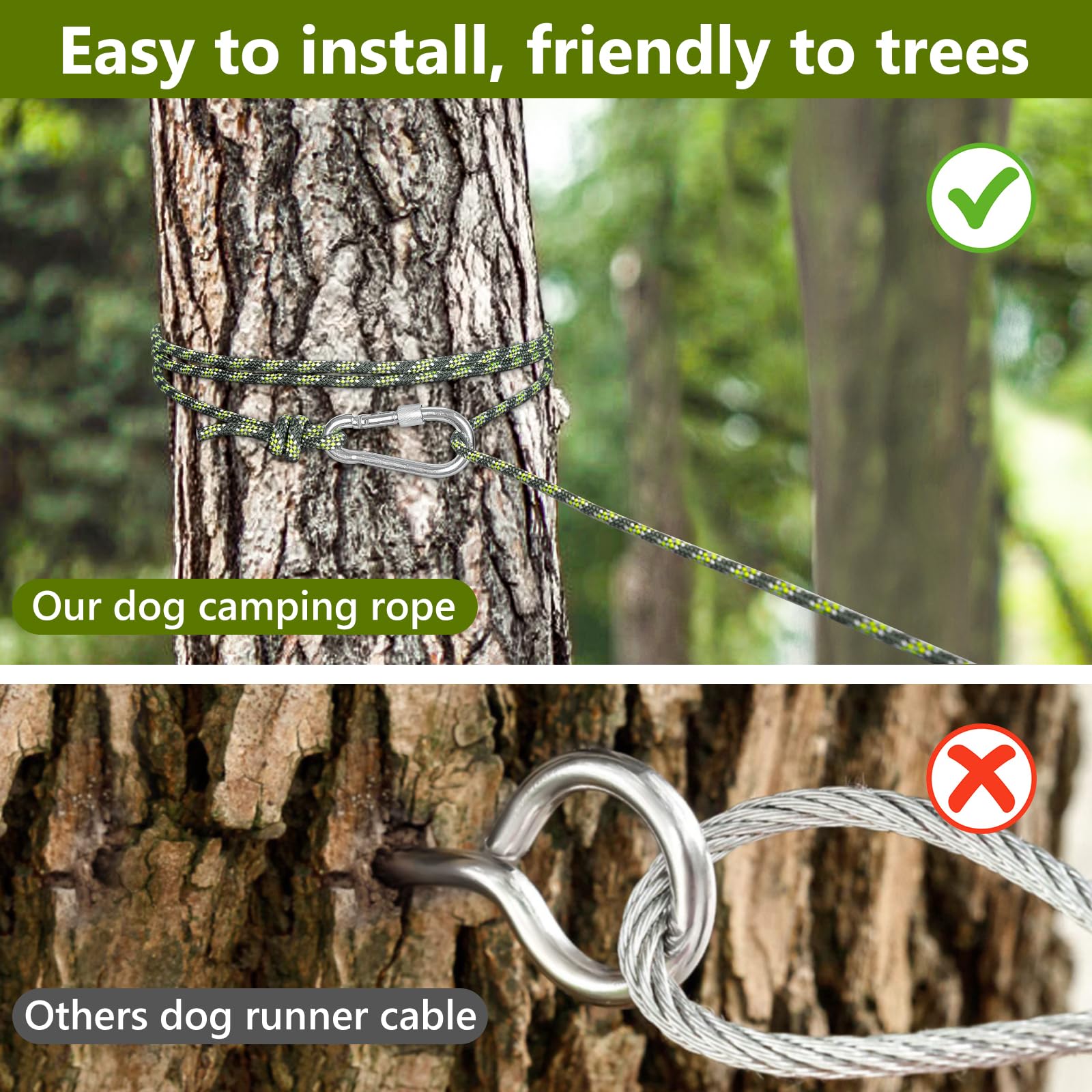 Tresbro installation-arbre-simple, fixation rapide sans endommager l’arbre.