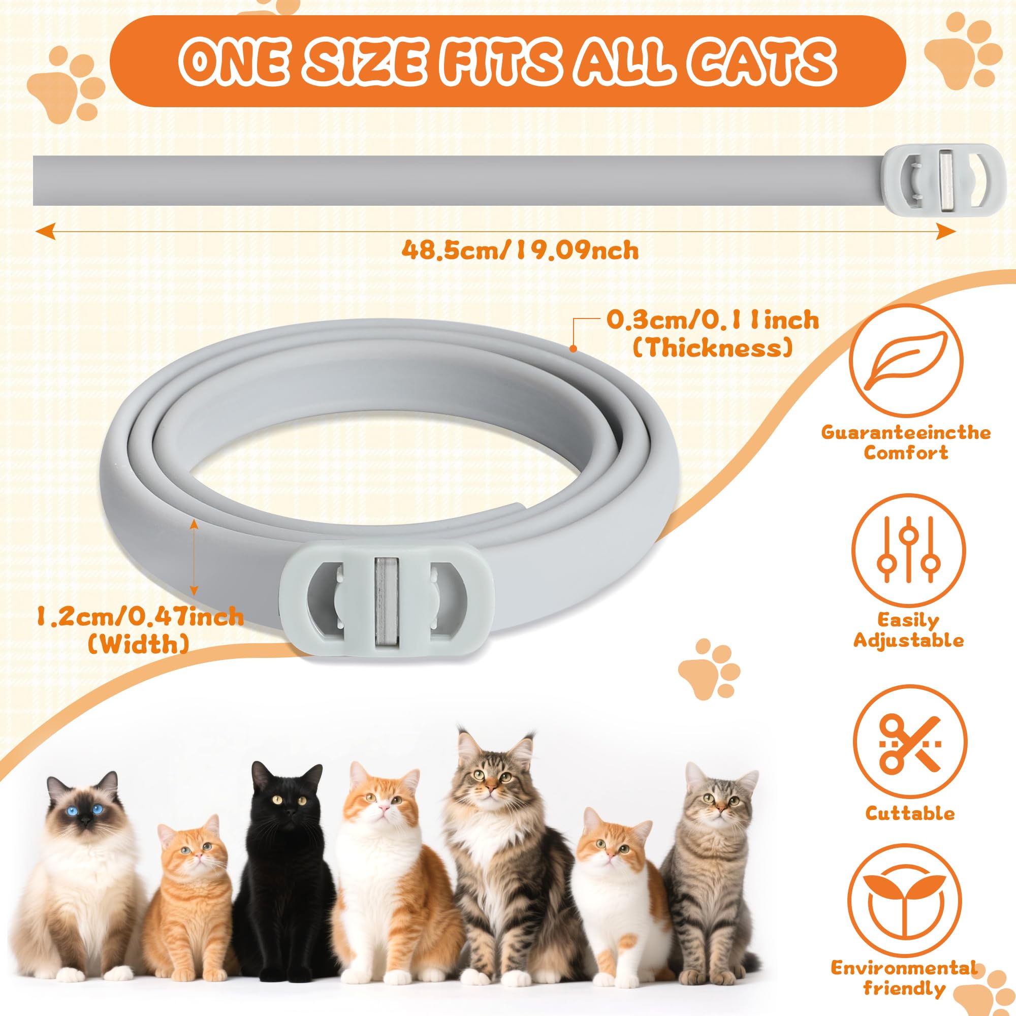 Trihood collier chat resistant a l'eau, usage par temps humide