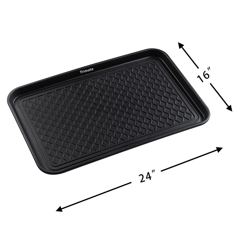 Trimate bac-chaussures rebord-haut 1-25 po aide à contenir les éclaboussures.