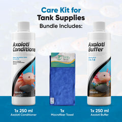 Tampon pH Axolotl Trinity Treats 250 ml pour équilibrer l’eau.