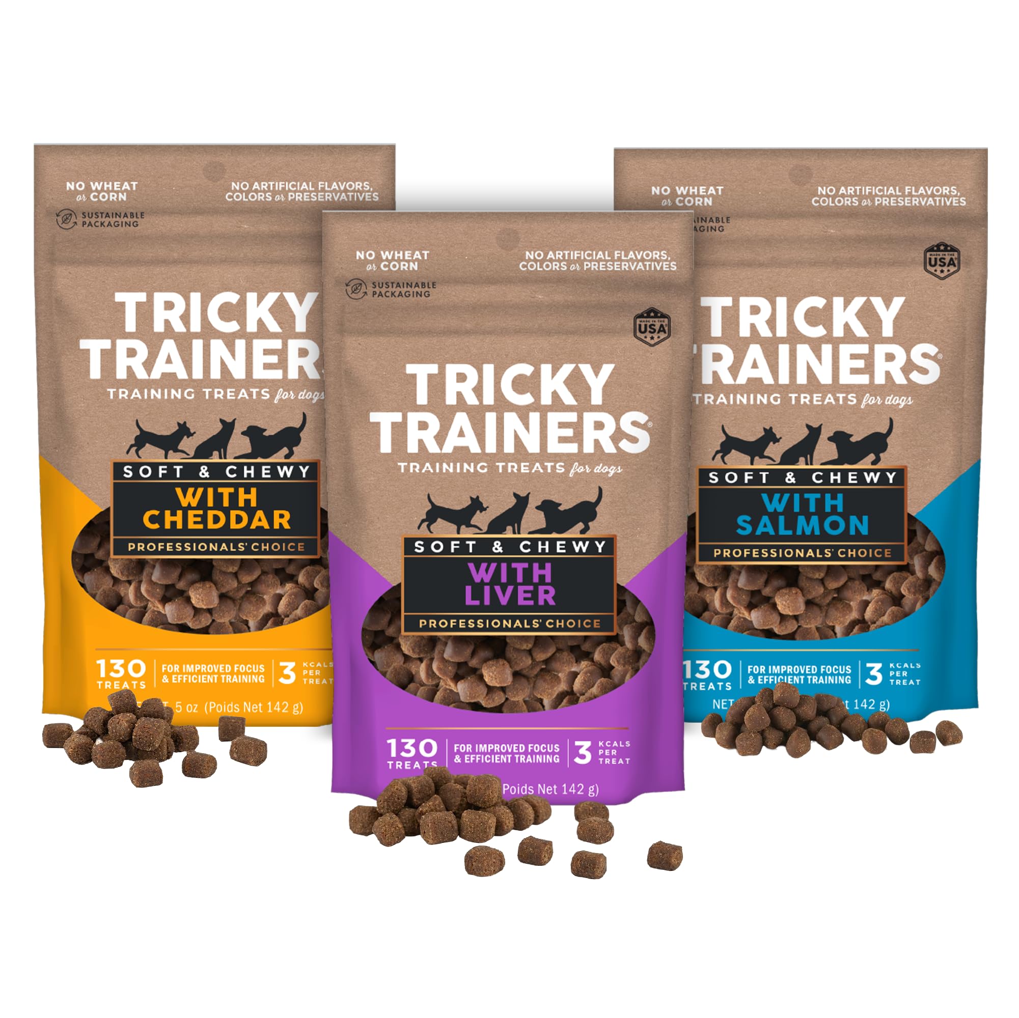 Trinity Treats – bouchées foie tendres, récompense idéale pendant l'entraînement.