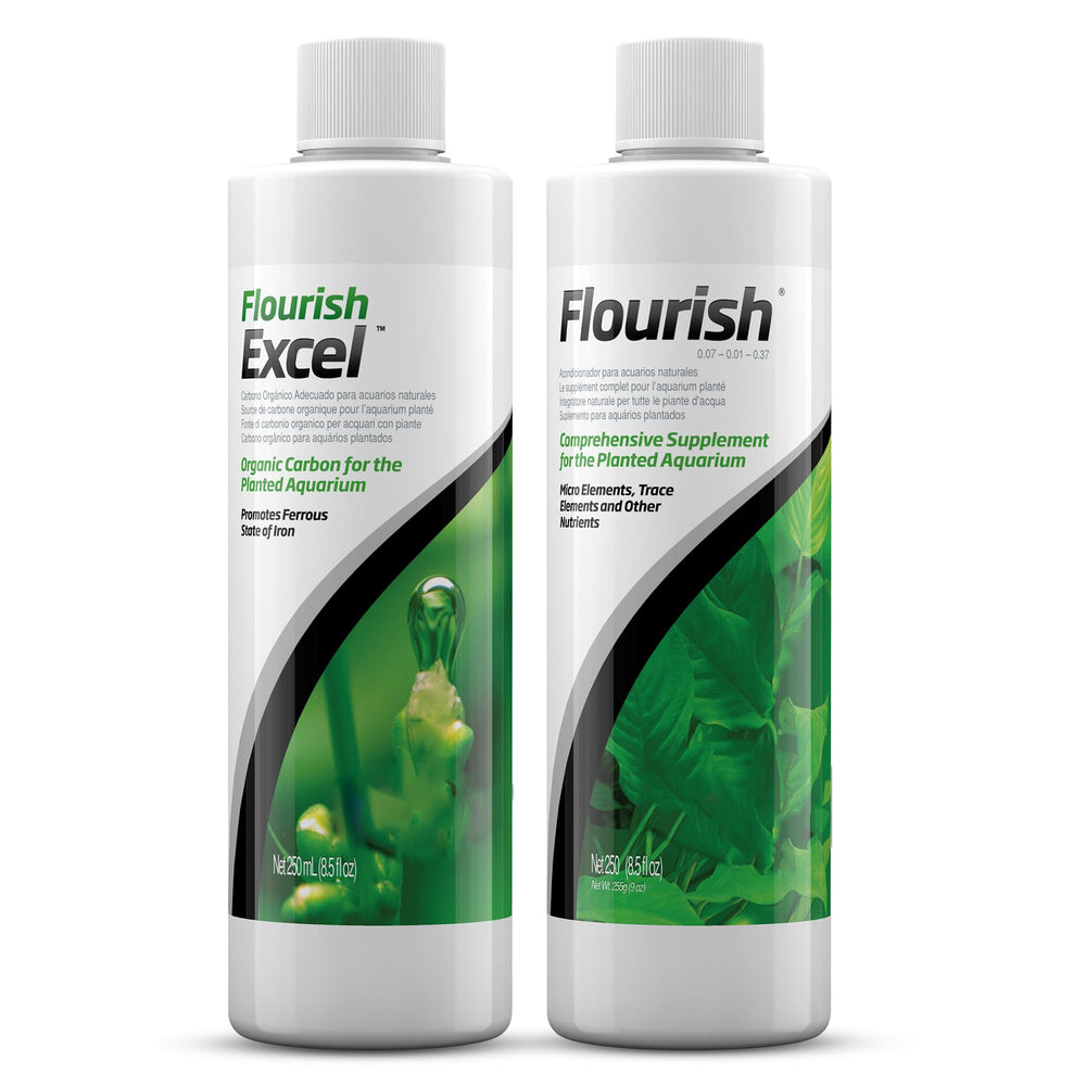 Bouteille Trinity Treats Flourish, complément pour plantes aquatiques, nutriments essentiels.