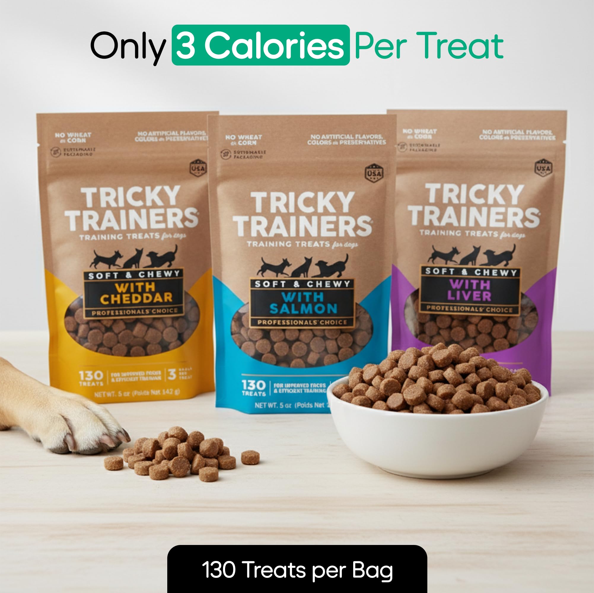 Trinity Treats – friandises saumon moelleuses, option motivante pour l'entraînement.