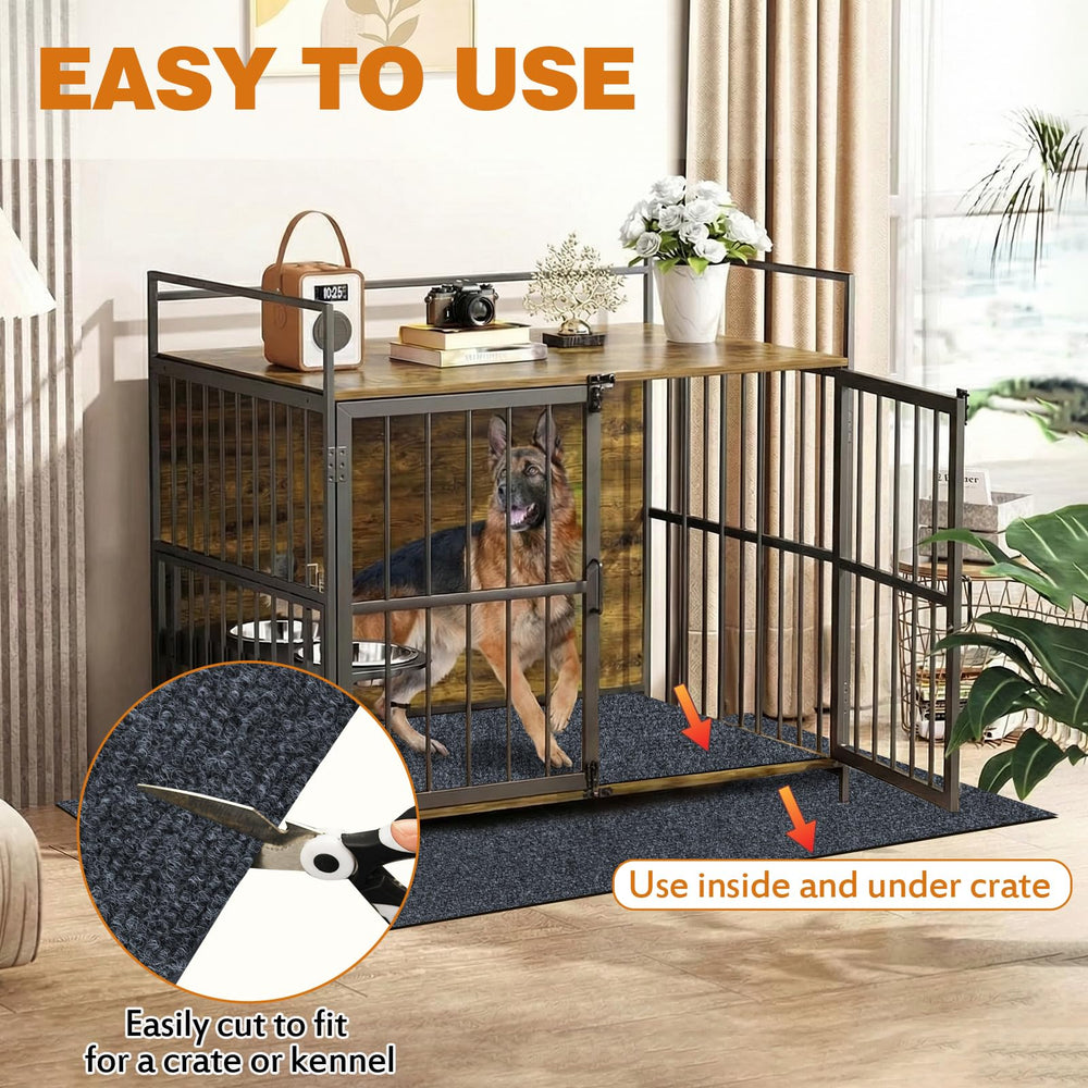 tapis-antidérapant-pour chenil-chien prévient le glissement.