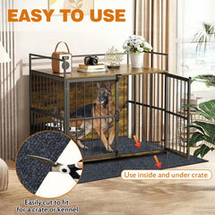 tapis-antidérapant-pour chenil-chien prévient le glissement.
