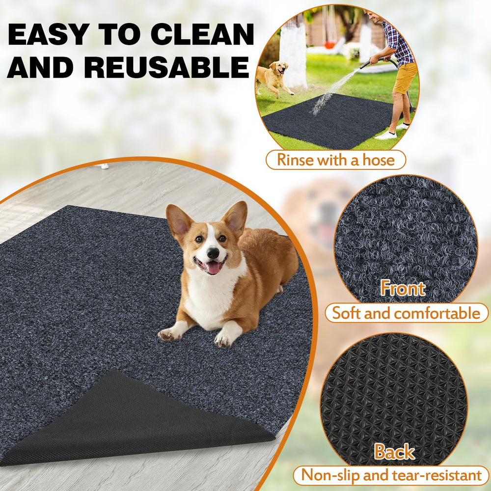 tapis-doux-pour-chiens-sous-cage offre une surface confortable pour les pattes.