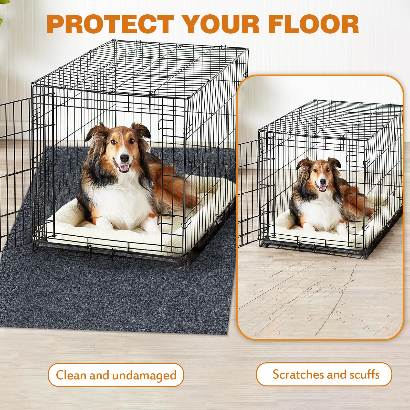tapis-polyvalent-chenils-chiots peut servir de tapis de jeu.