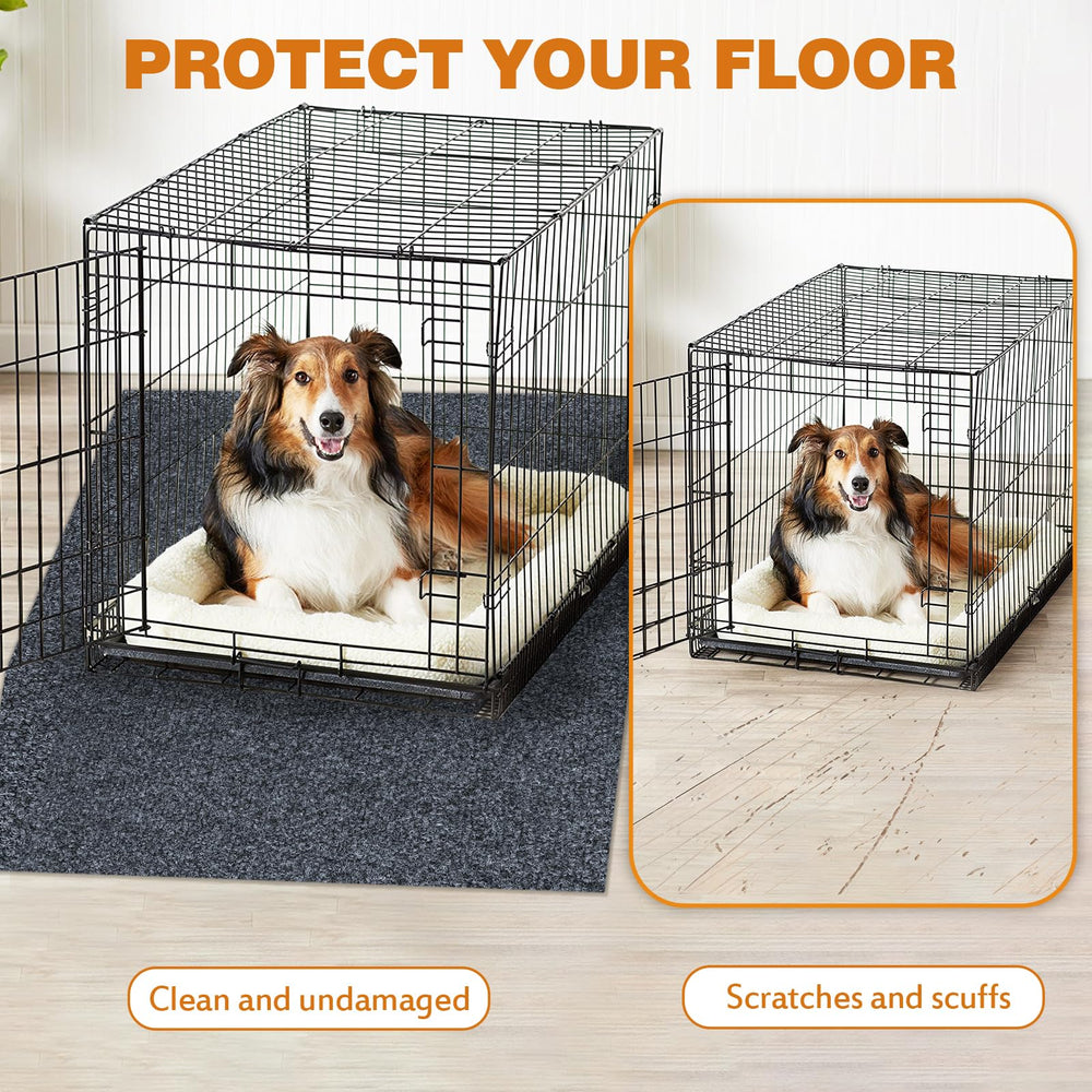 tapis-polyvalent-chenils-chiots peut servir de tapis de jeu.