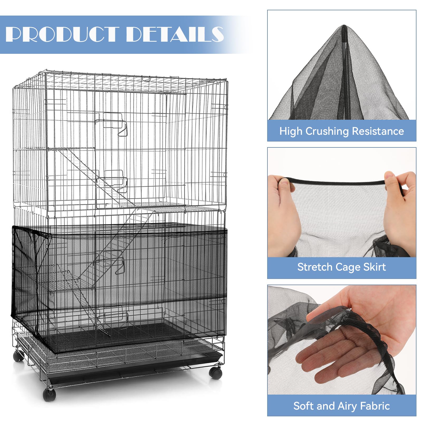 Trinkrittey cage oiseaux: protection des graines et propreté autour de la cage.