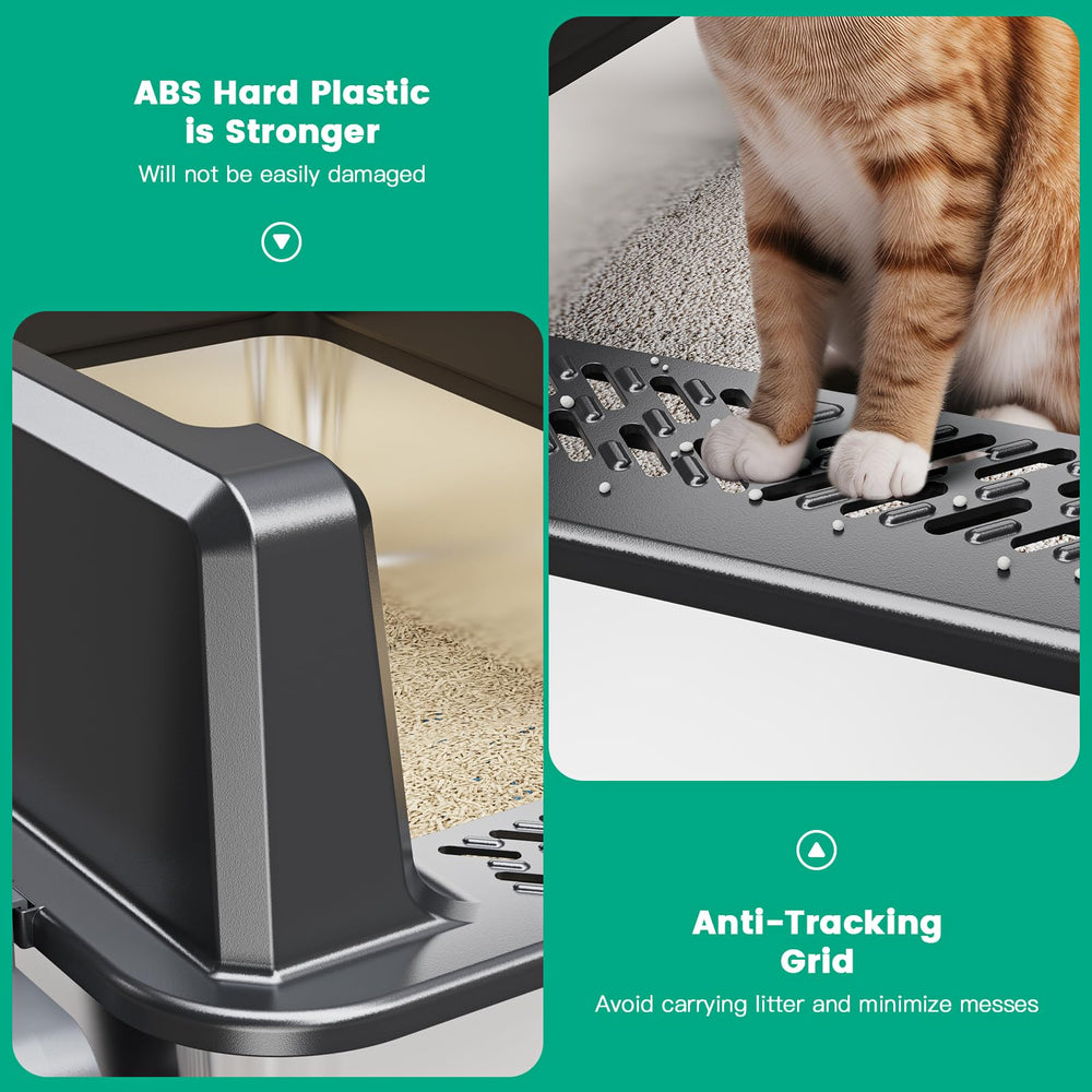 Tripamin XXL litière acier inox idéale pour plusieurs chats.