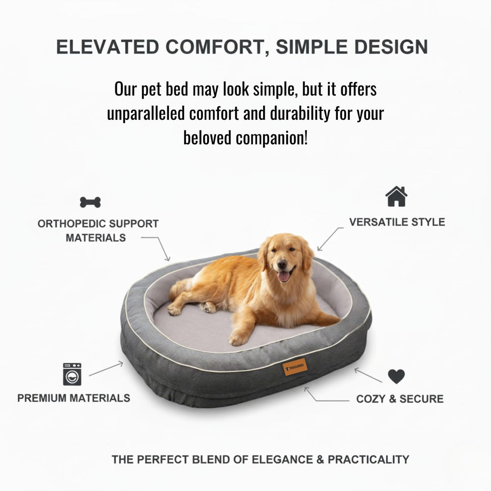 Trisundi design oval apaisant crée espace sécurisé pour chien.