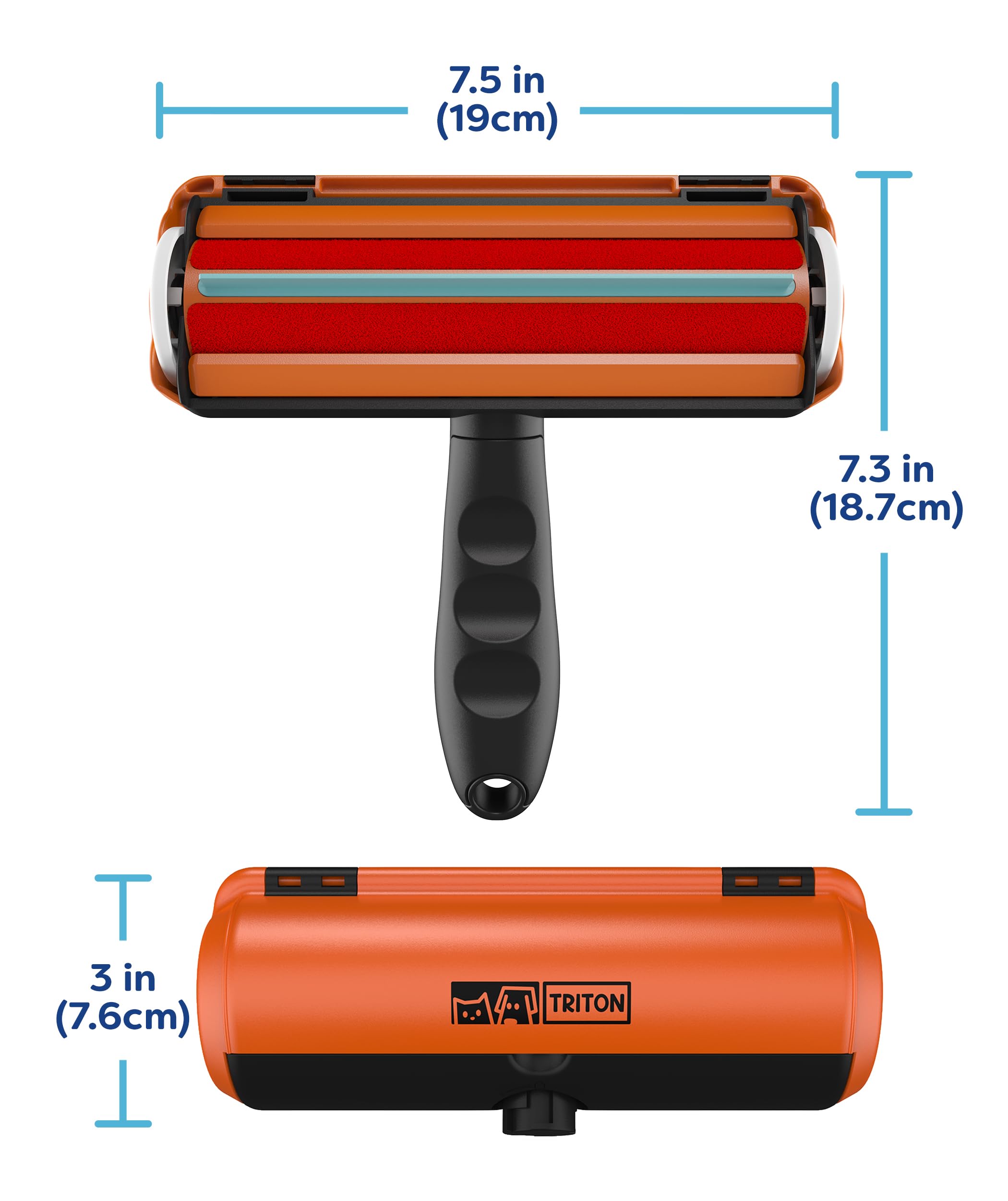 Triton orange, design ergonomique pour usage quotidien.