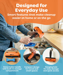Triton orange sur vêtements, poils retirés efficacement.