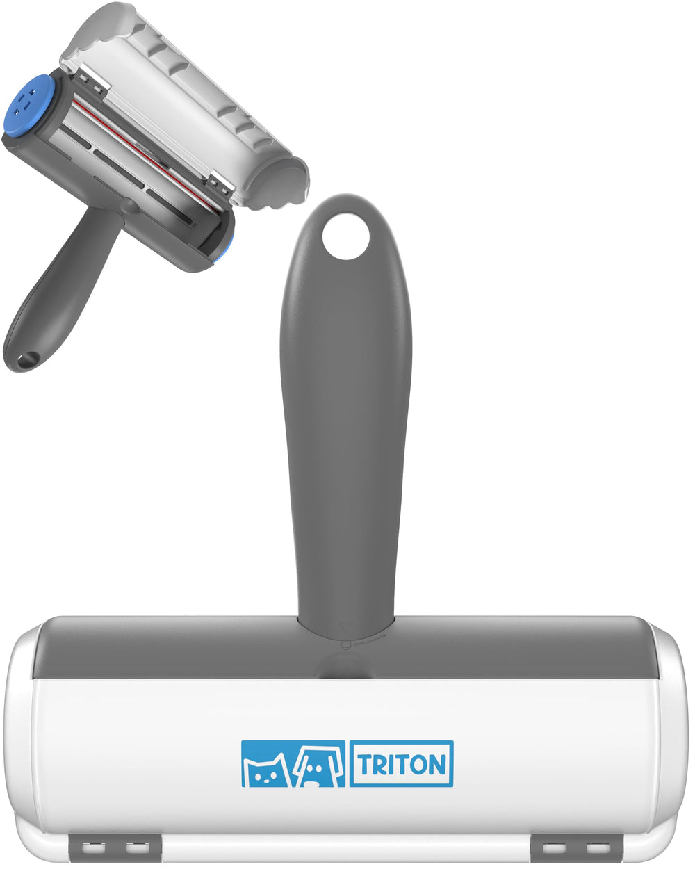 Outil Triton pour poils de chat et chien sur canapé, rouleau détachable pour rangement pratique.
