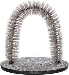 TRIXIE arche-massage-chat-gris: stimule le pelage doux et le bien-être du chat.